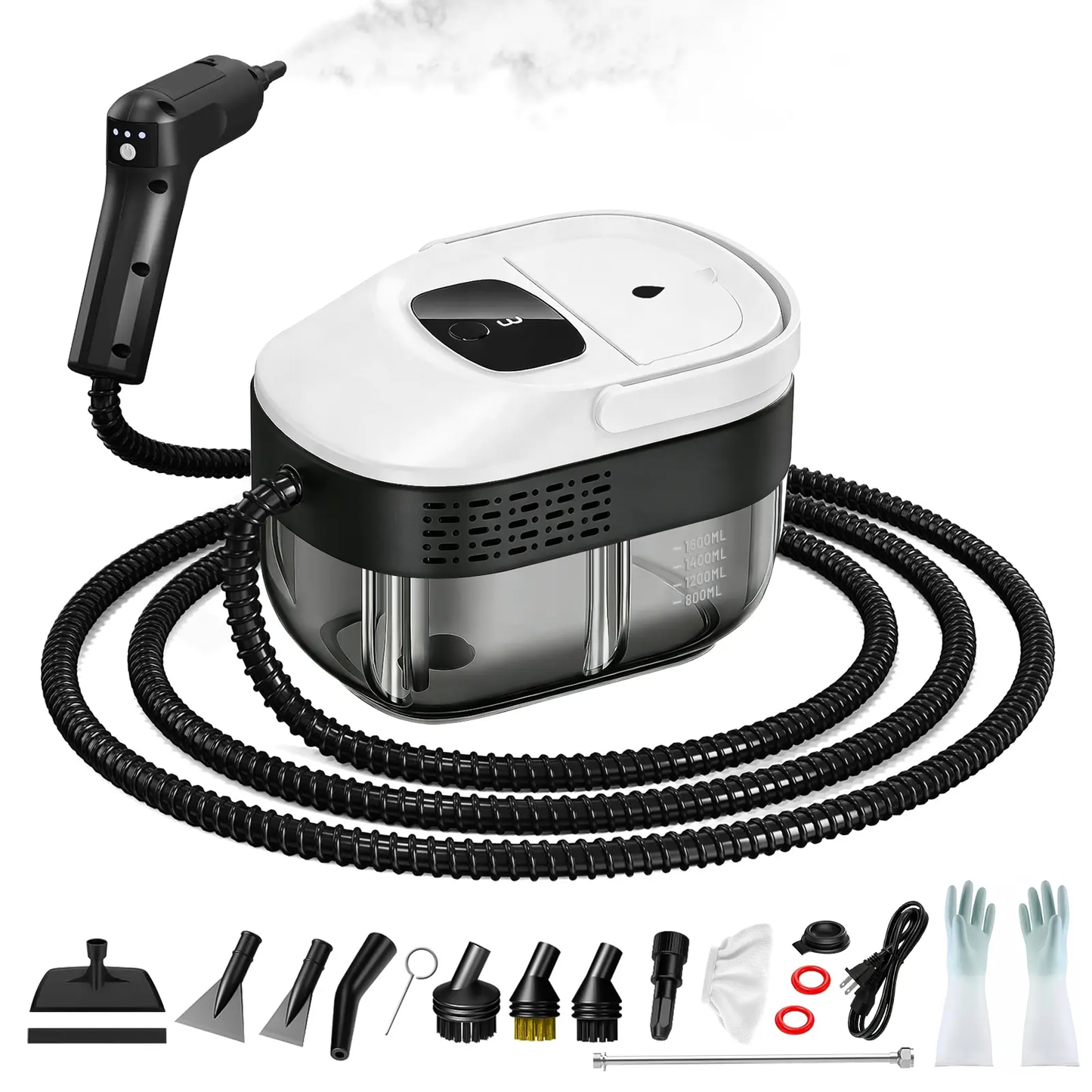 Handheld Steam Cleaner with 10 Accessories, Adjustable Steam & Fast Heat Up
