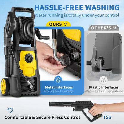 2000 PSI Electric Pressure Washer with 30 ft Hose & Foam Cannon