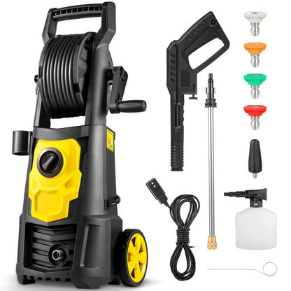 2000 PSI Electric Pressure Washer with 30 ft Hose & Foam Cannon