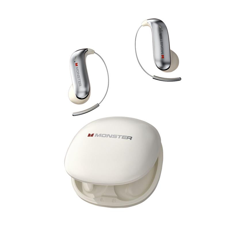 Open Ear Wireless Headphones with Earhook, Noise Cancelling Mic, 165H Playtime, Bluetooth 6.0