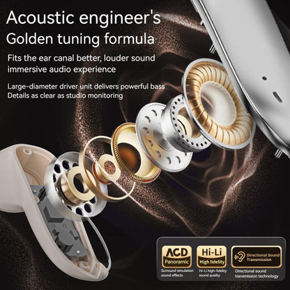 Open Ear Wireless Headphones with Earhook, Noise Cancelling Mic, 165H Playtime, Bluetooth 6.0