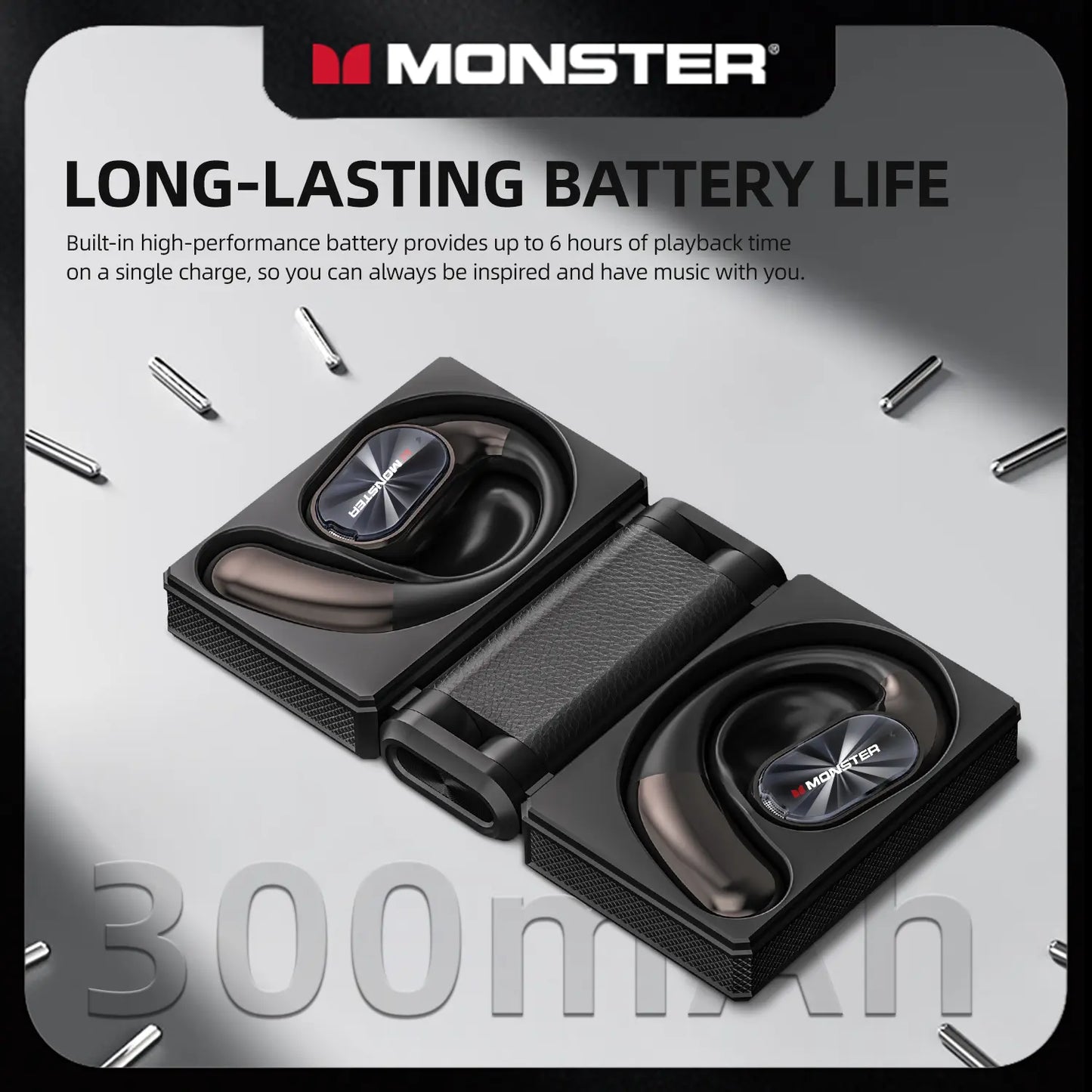 Wireless Earbuds Bluetooth 6.0, 165H Long Playtime, Foldable Design, Waterproof Headphones