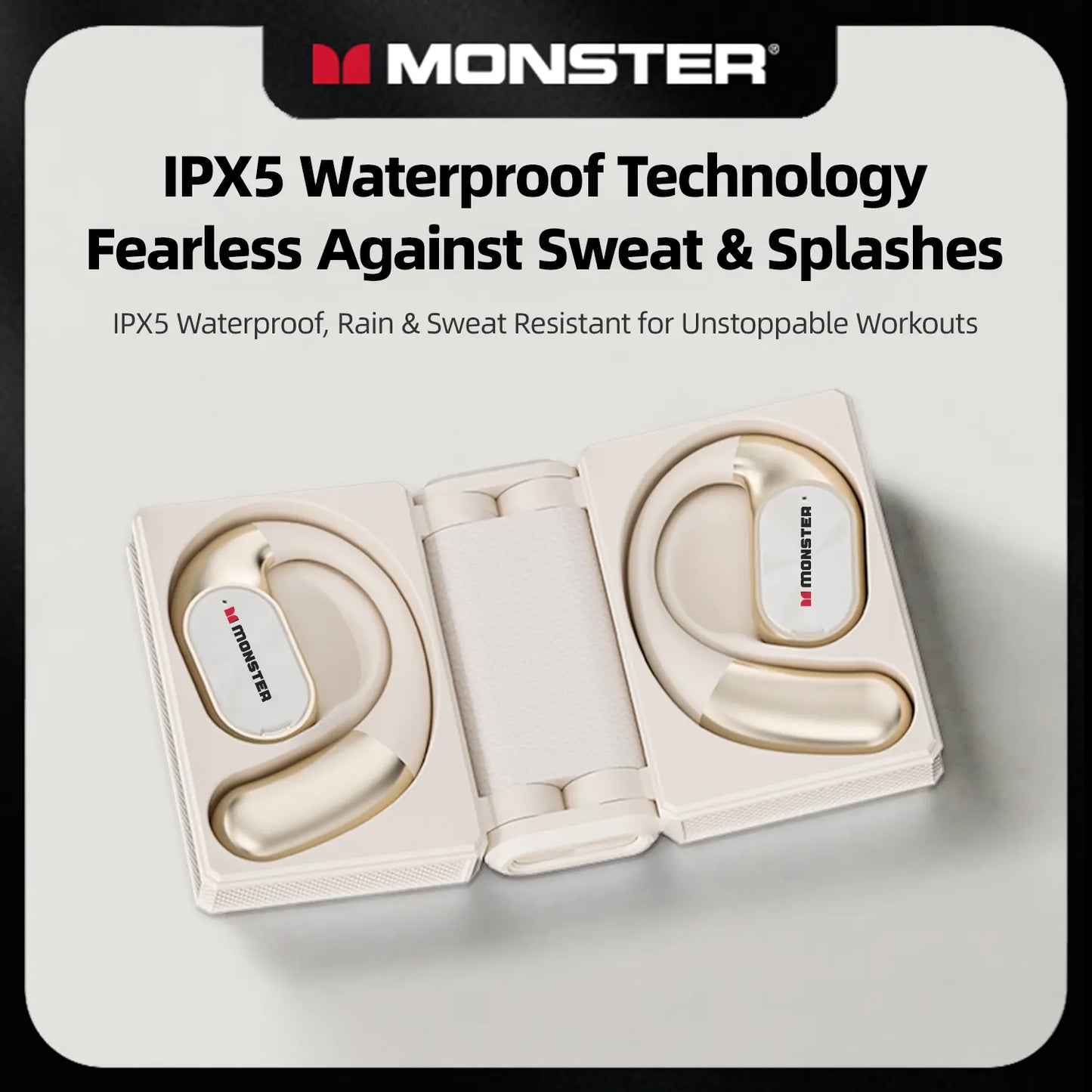 Wireless Earbuds Bluetooth 6.0, 165H Long Playtime, Foldable Design, Waterproof Headphones