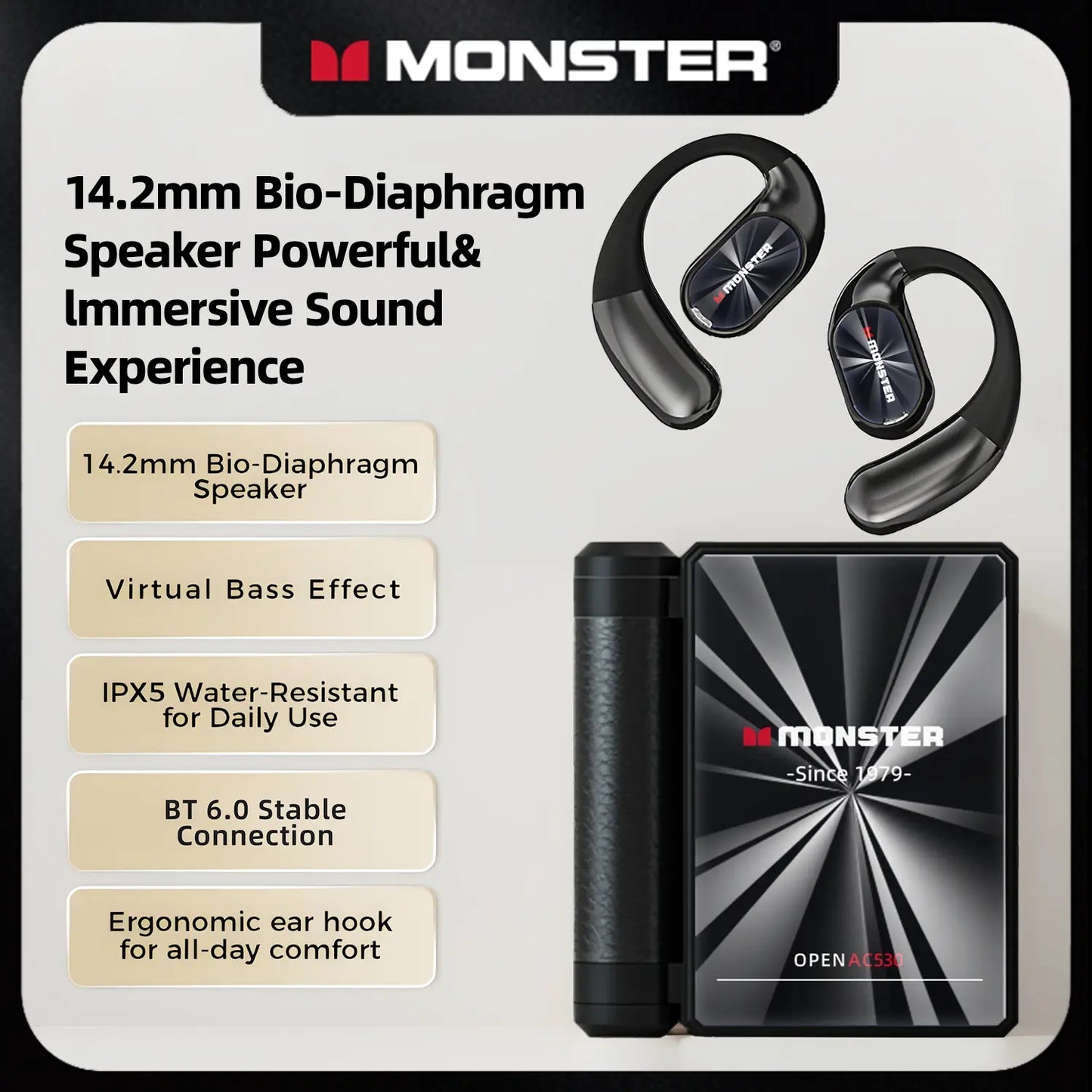 Wireless Earbuds Bluetooth 6.0, 165H Long Playtime, Foldable Design, Waterproof Headphones