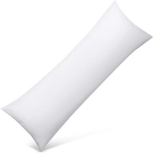 Long Body Pillow – Supportive Bolster Positioner – Soft Durable Bed Accessory for Side Sleepers & Comfort
