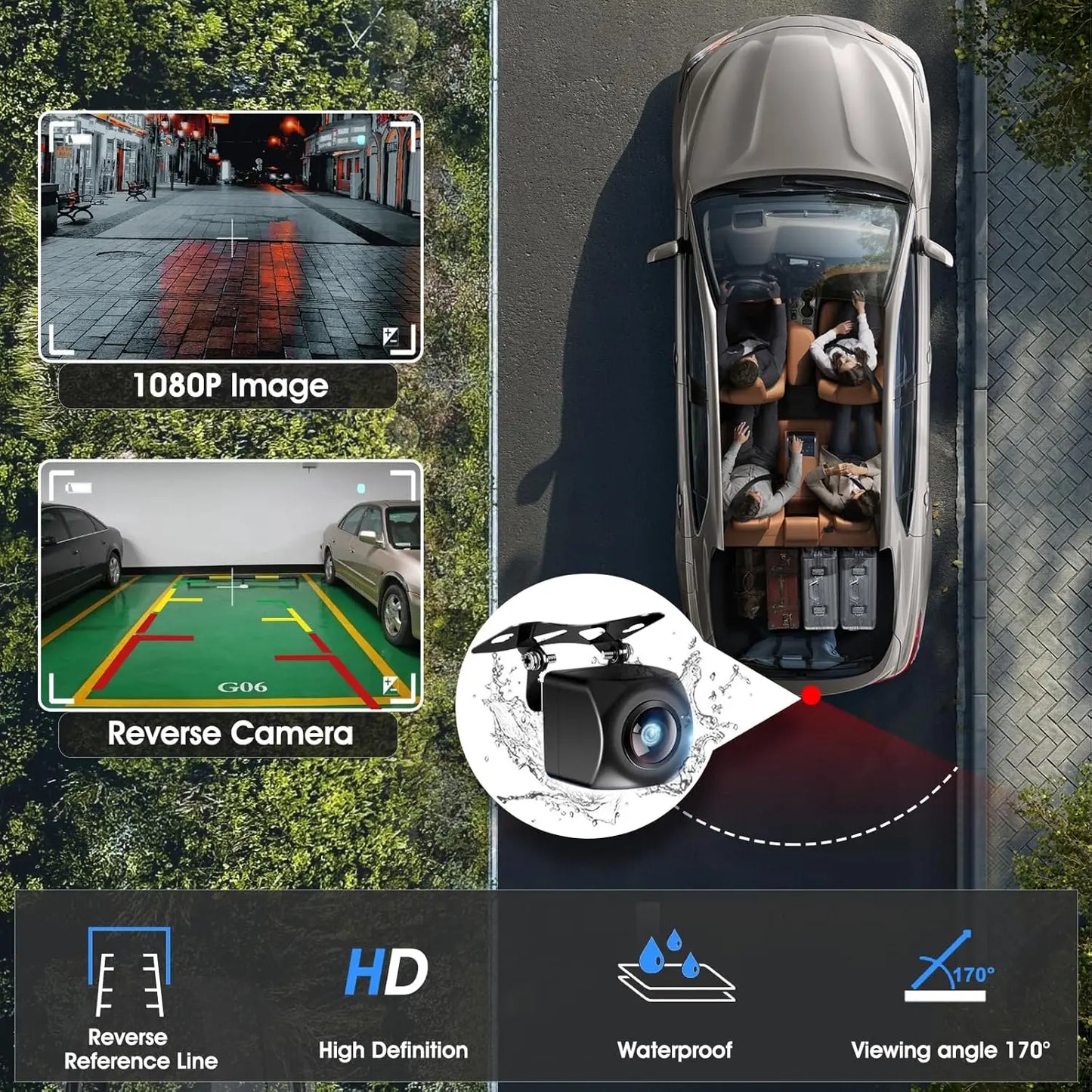 7" HD Portable Wireless CarPlay Screen with Android Auto