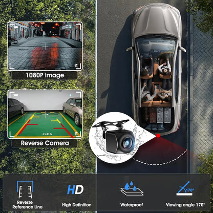 7" HD Portable Wireless CarPlay Screen with Android Auto