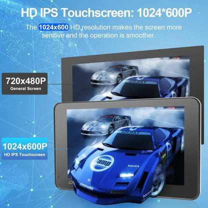 7" Portable Wireless Car Screen with Touch Display & Auto Connect