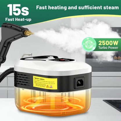 Handheld Steam Cleaner with 10 Accessories, Adjustable Steam & Fast Heat Up