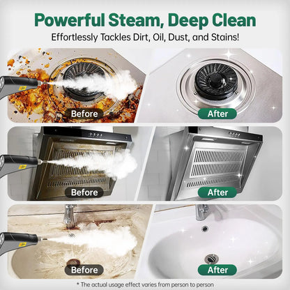 Handheld Steam Cleaner with 10 Accessories, Adjustable Steam & Fast Heat Up
